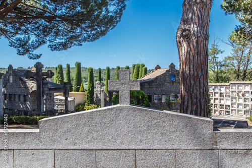 old cemetery in Cardedeu, Catalunya, Spain photo