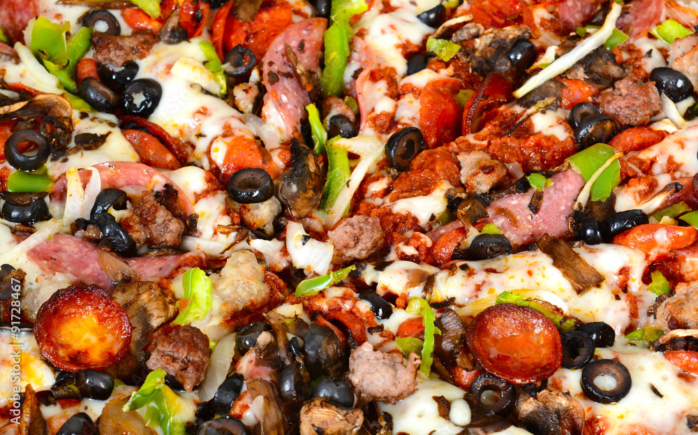 Pizza Closeup Pizza Closeup