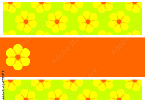 Background with flowers.