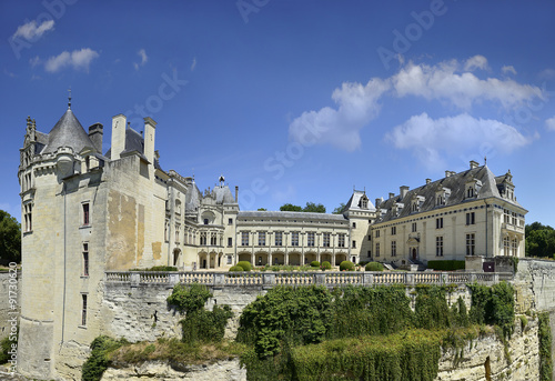 Castle Breze of Loire Valley, France. Loire Valley is UNESCO WH photo