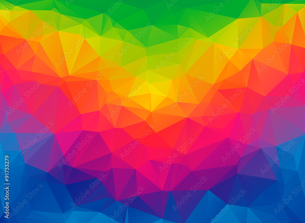Obraz premium low poly colored background oblique lines