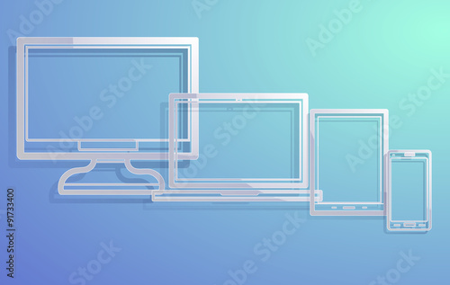 Electronic devices with empty screens