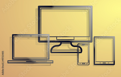 Electronic devices with empty screens 