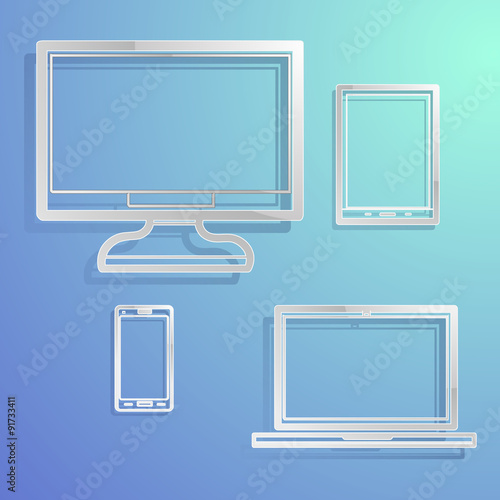 Electronic devices with empty screens