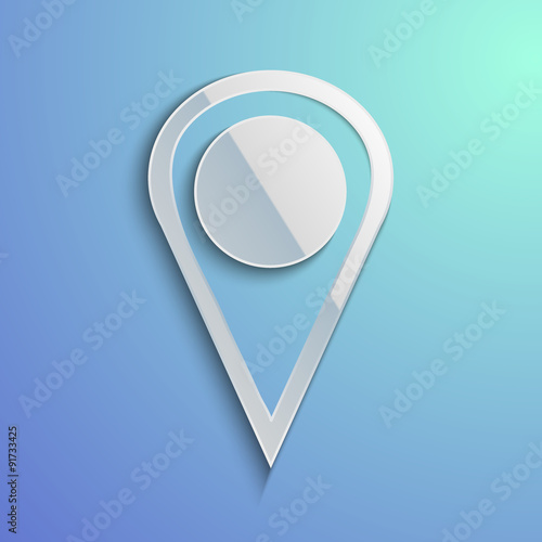 Vector background with a mark pointer