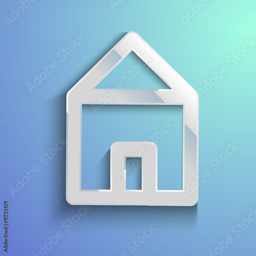 Vector background with a house