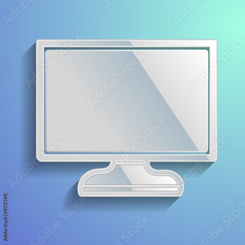 Vector background with a screen