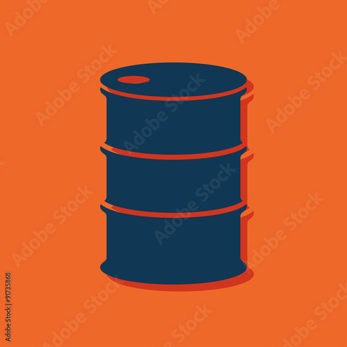 Vector icon barrels of oil