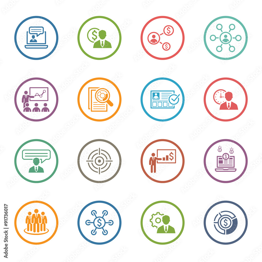 Business and Finances Icons Set. Flat Design. Business and Finances Icons Set. Flat Design.