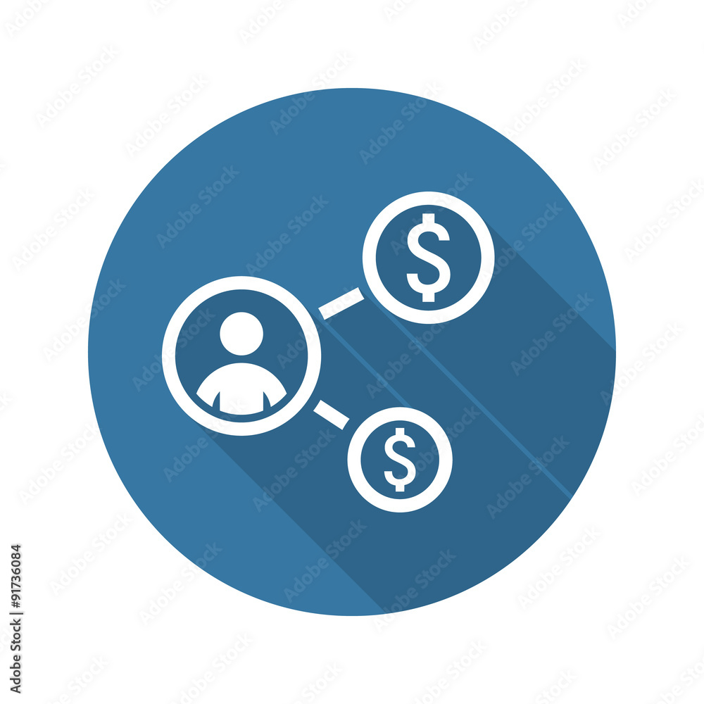 Return on Investment Icon. Business Concept. Flat Design. Return on Investment Icon. Business Concept. Flat Design.