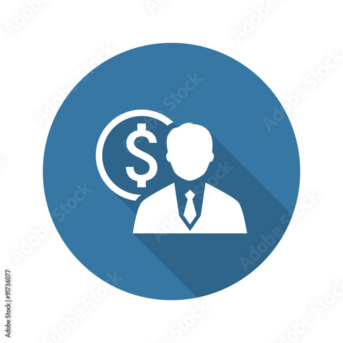 Value Icon. Business Concept. Flat Design.