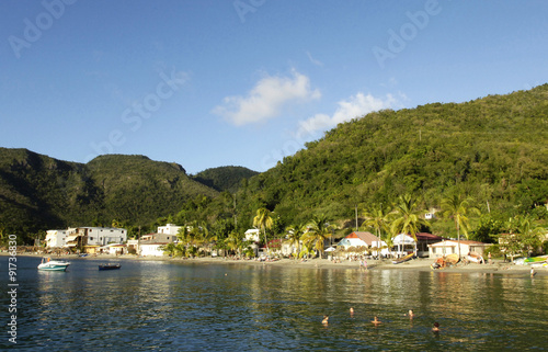 landscape of Les Anses d Arlet, Grande Anse in Martinique photo