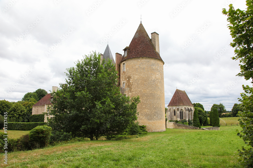Fototapeta premium Manoir de la Vove in the natural park of Perche, France