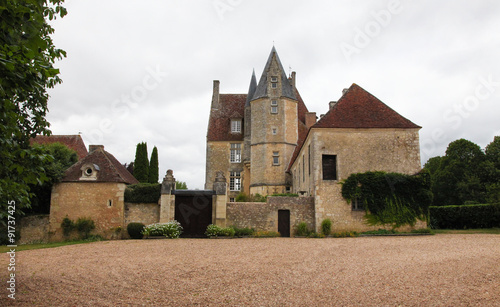 Manoir de la Vove in the natural park of Perche, France photo