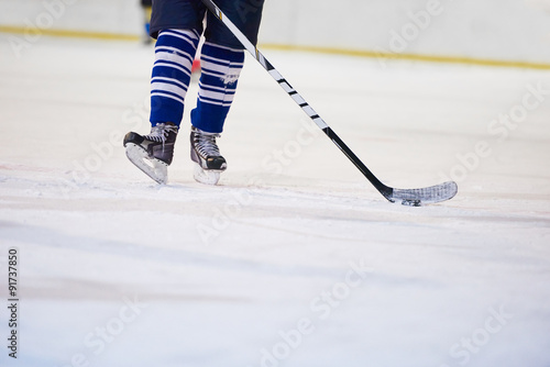 Canvas Print ice hockey player in action