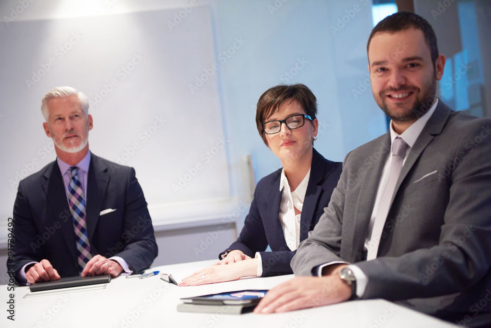 Fototapeta premium business people group on meeting