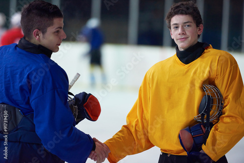 Photography ice hockey sport players