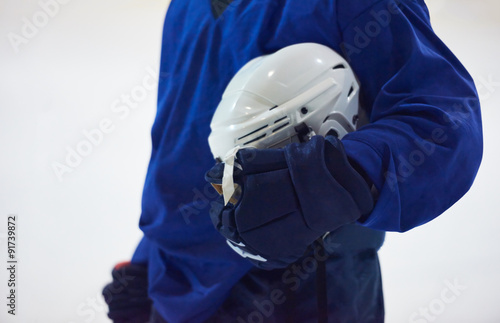 ice hockey player portrait
