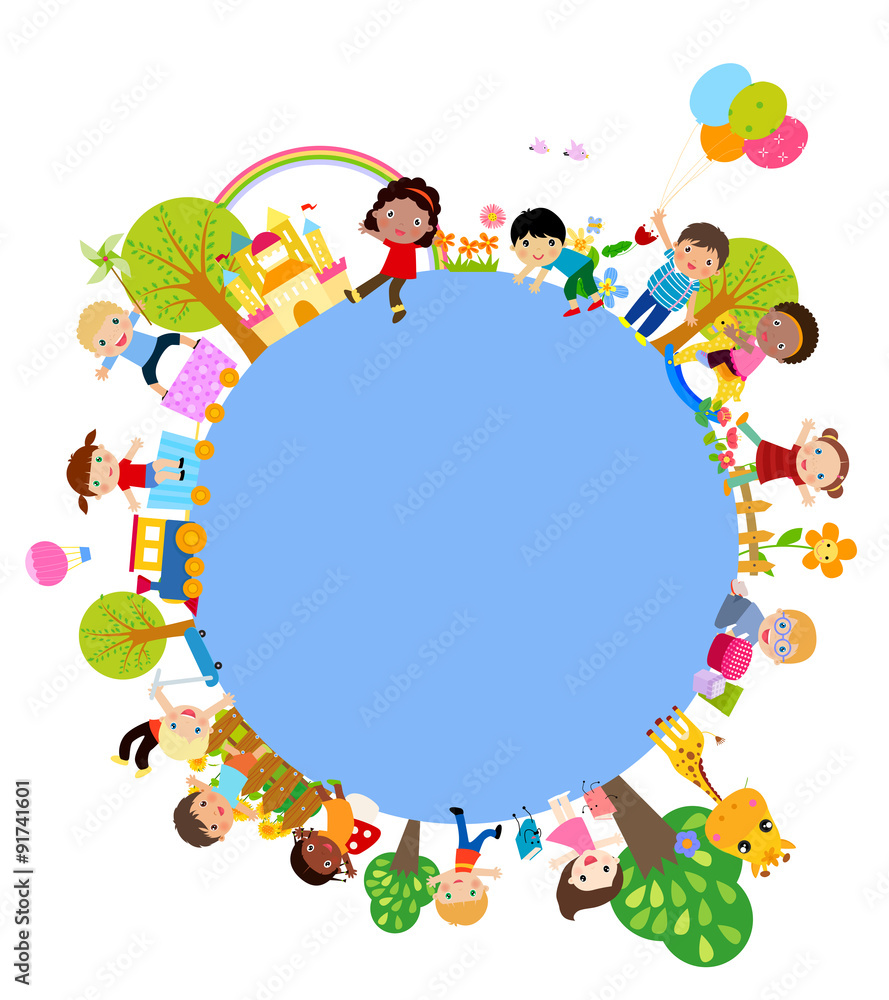 Kids and frame Kids and frame