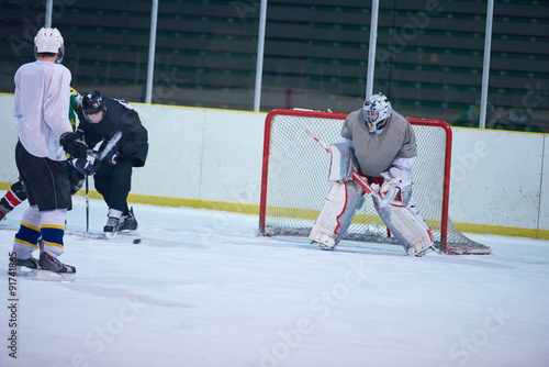 Photography ice hockey goalkeeper