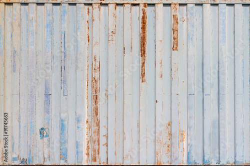 Close up old  shipping container stripe pattern