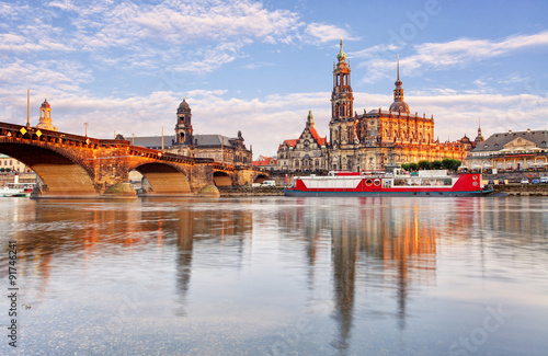 Ancient city of Dresden, Germany. Historical and cultural center