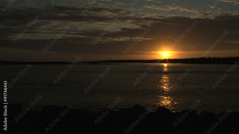 Oregon Coast Sunset in Umpqua Harbor Oregon Coast Sunset in Umpqua Harbor