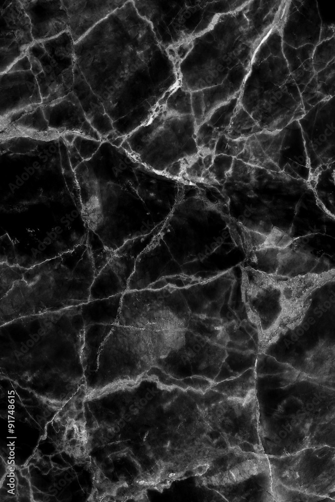 black marble patterned (natural patterns) texture for background and design.