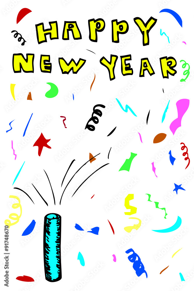 Greeting Background - Happy New Year Greeting Background - Happy New Year