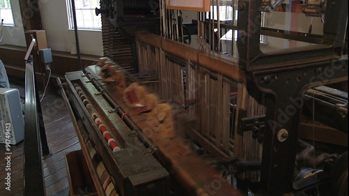 WS Slater Mill belt driven loom photo