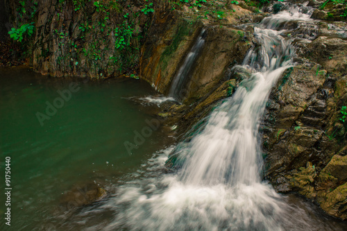 mountain waterfall