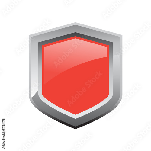 Free Download Red shield vector - GFXLoad