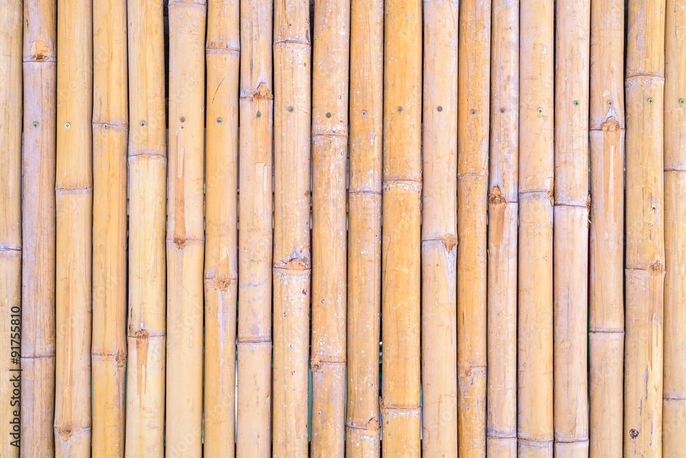 Close up of Bamboo Wall for Background. Close up of Bamboo Wall for Background.