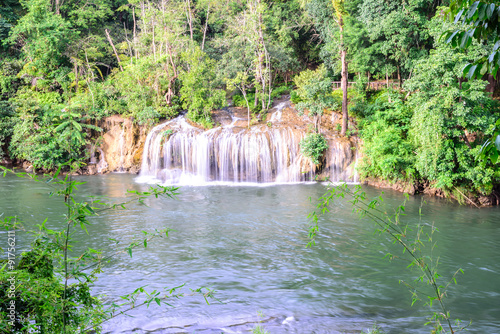 Sai Yok waterfall in national park  Kanchanaburi  Thailand.