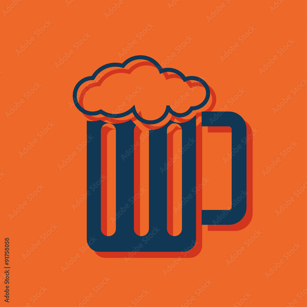 Glass of beer icon Glass of beer icon