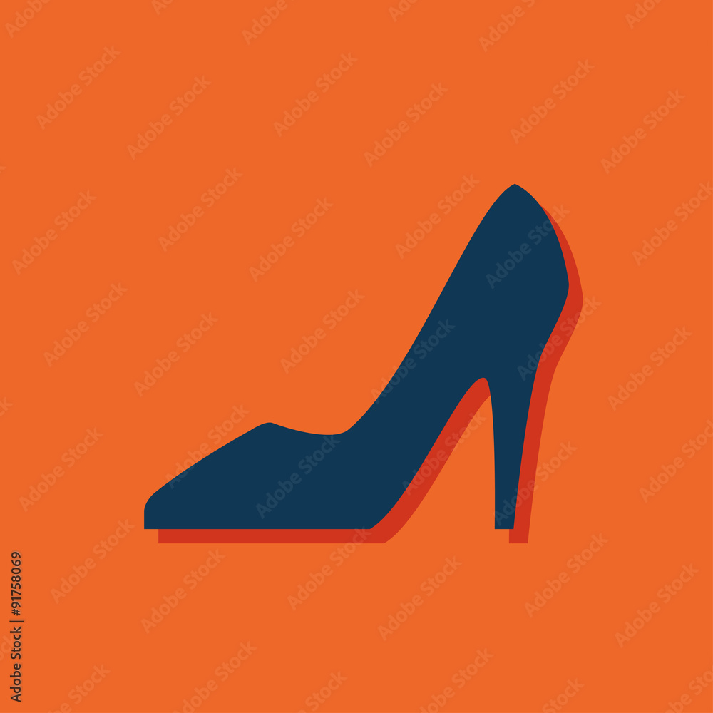 Woman shoe icon