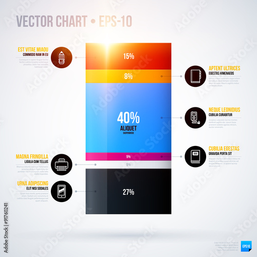 Infographics chart template. EPS10