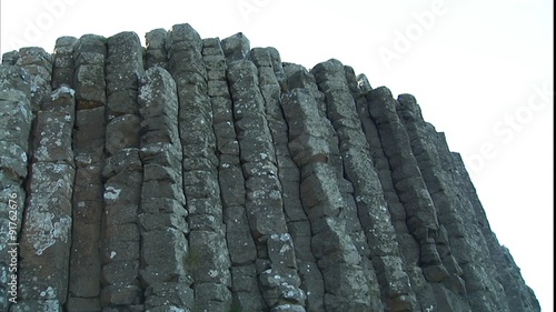 Tilt up of basalt columns at Giant's Causeway