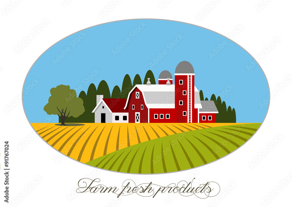  illustration of farm fresh icon