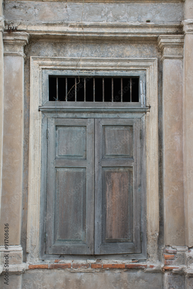 Moldy window vintage style