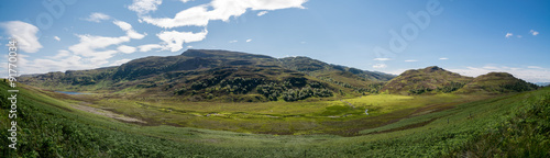 Landscape Mountains by Loch Ness Scotland