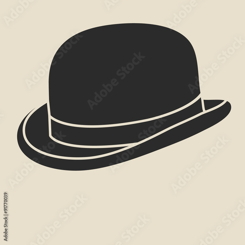 Canvas-taulu Bowler hat.