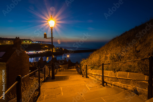 Whitbys 199 Steps at night photo