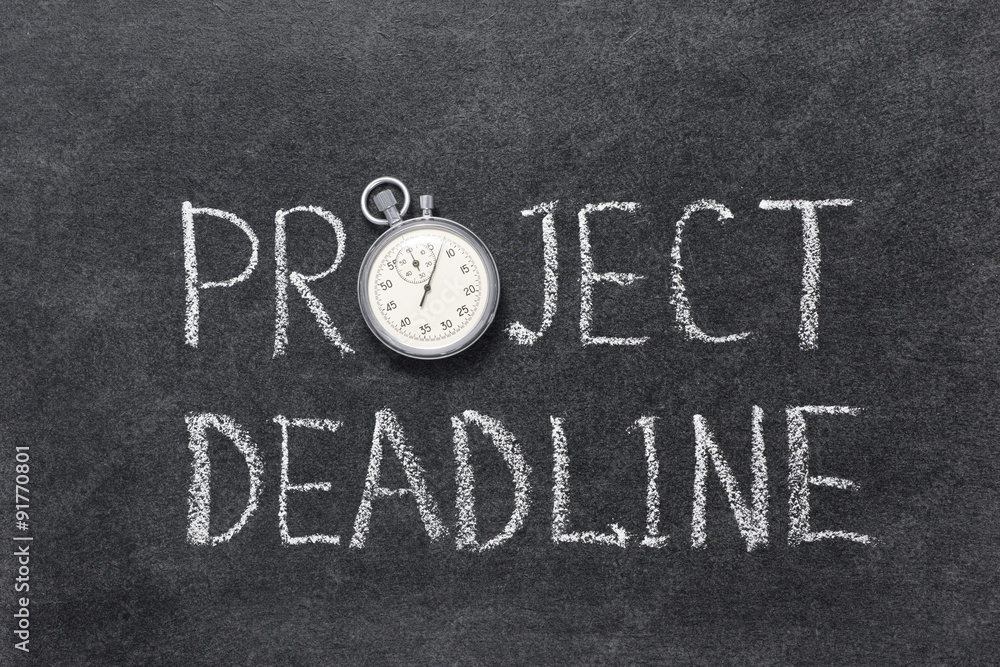 Fototapeta premium project deadline