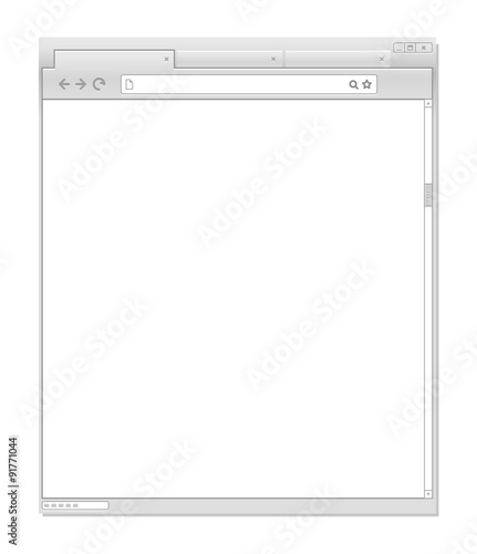 Web browser windows template. Ready for a content