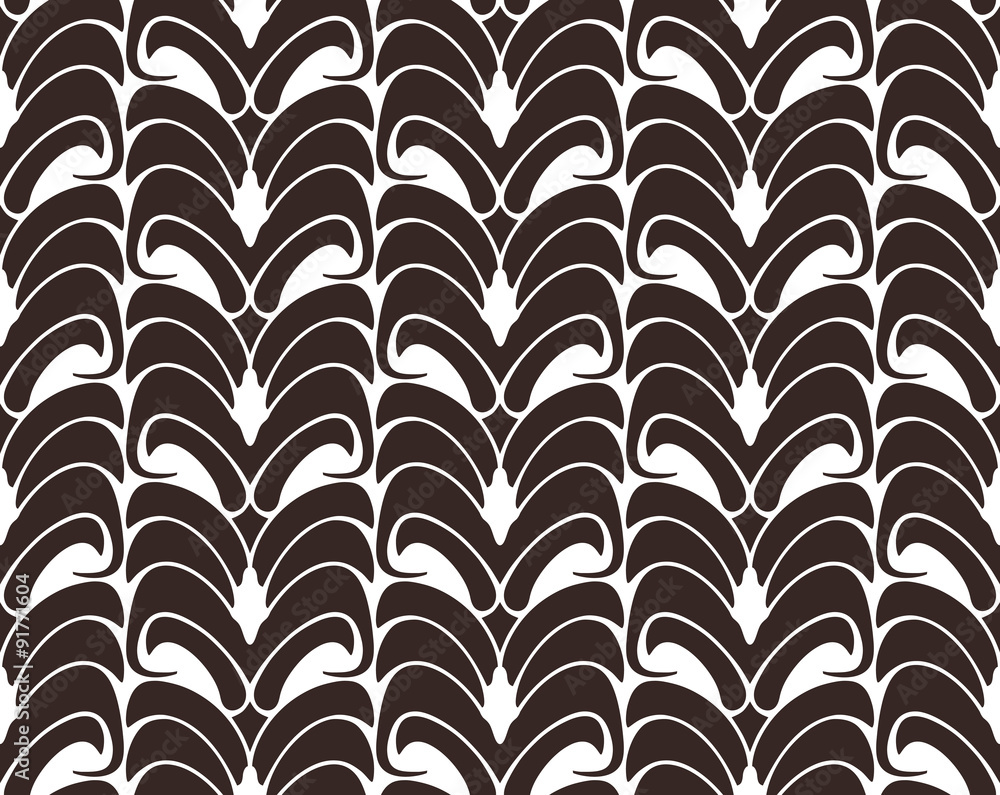 Floral seamless pattern background. Ornament with stylized leave Floral seamless pattern background. Ornament with stylized leave