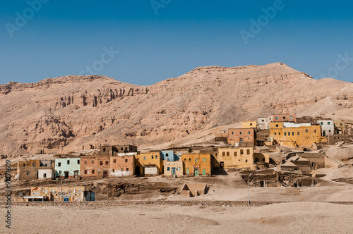 Village of Qurnet Mura'I, Luxor, Egypt photo