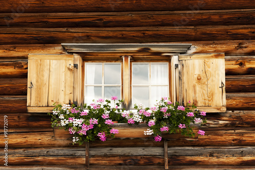 Blumenfenster auf der Alm
