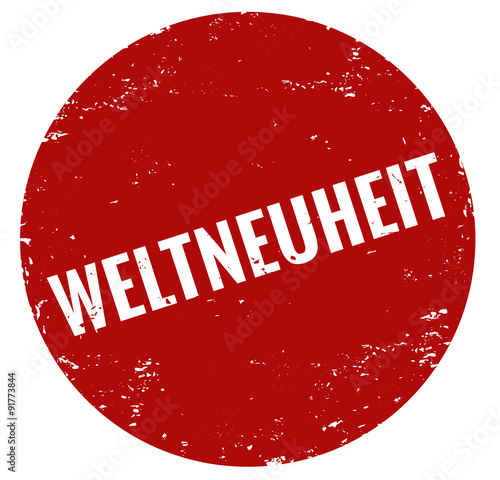 weltneuheit Stempel rot
