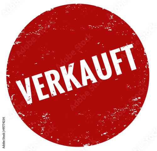 Stempel rot Grunge verkauft